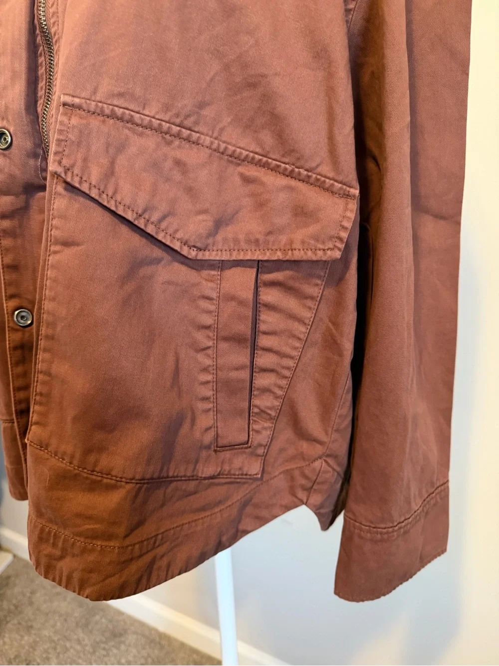 NWT Pistola Jessa oversized Utility jacket in Spice brown full zip Size medium